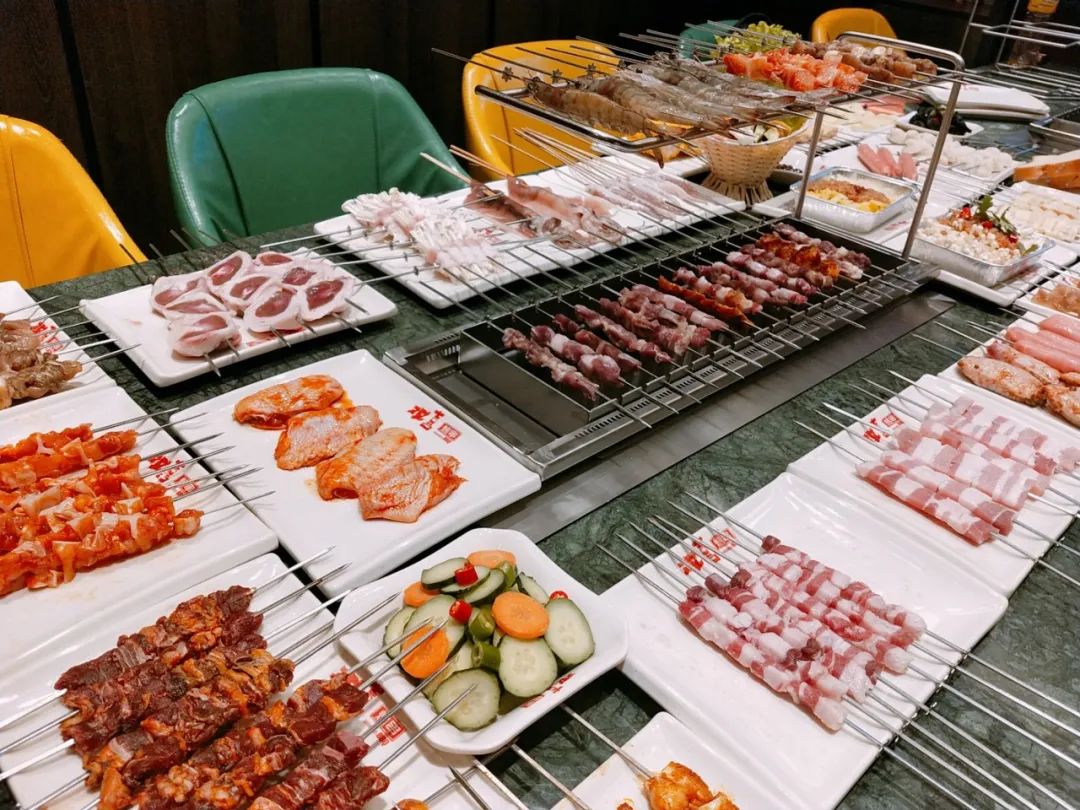 元旦通用!BBQ烤串自助【双喜烤串】仅88元即享门市价574.3元的【单人自助】超多花式烤串无限量畅吃~种类丰富,菜品质量高~环境超有格调~新年聚会之优选
